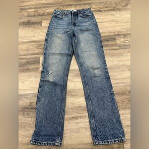 Reformation Liza Ultra High Rise Slim Straight Jeans